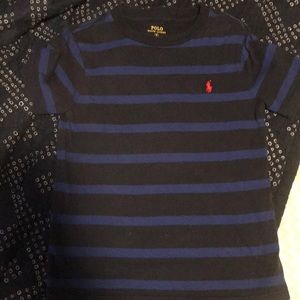 Stripe polo tee